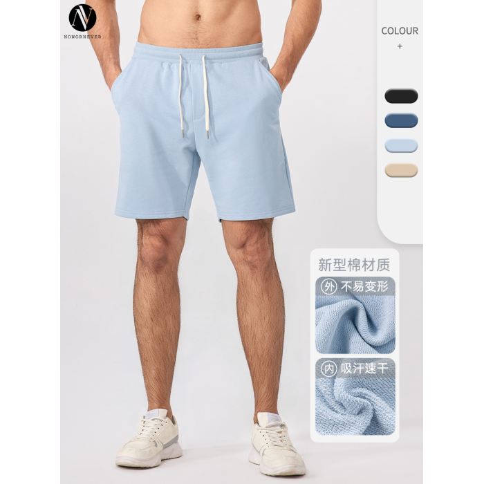 Men's Gym Fitness Shorts Factory Direct Wholesaler for Custom 5/4 Running Pants, OEM/ODM Breathable Activewear with Elastic Drawstring.51447
