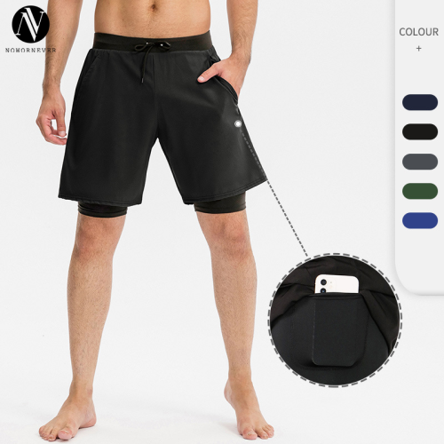 Men's Performance Athletic Shorts Wholesale Supplier for Gym & Workout Activewear Brands, Quick-Dry Two-in-One Design with Pockets, Custom Manufacturing & Bulk Production.11410