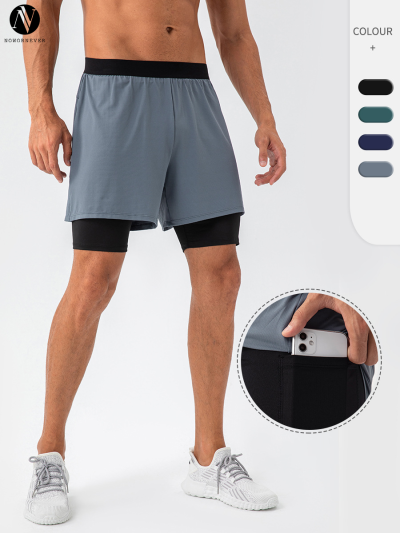 Men's Quick-Dry Sports Pants OEM ODM Wholesale Manufacturer | Loose Double Layer Breathable Running Fitness Casual Apparel Supplier for Brands, Importers.31419