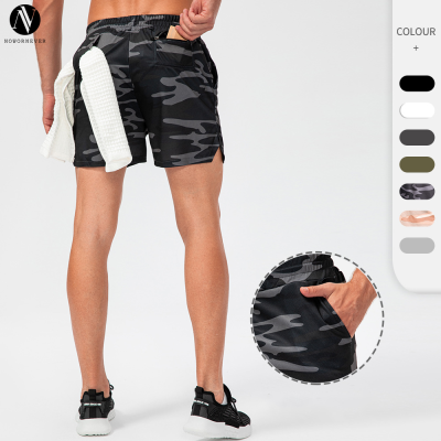 Men's Camouflage Shorts OEM ODM Wholesale Supplier - Quick-Dry Breathable Activewear with Towel Loop for Running & Fitness - Custom Apparel ManufacturerD13004