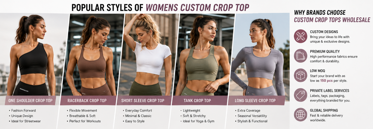 Custom Crop Tops Wholesale The Complete Guide to Womens Custom Crop Top Manufacturing in 2026