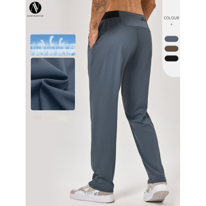 Men's Loose Straight Leg Sports Pants OEM ODM Wholesale Supplier, High-Elastic Breathable Quick-Dry for Running & Casual Activewear, Custom Apparel Manufacturing for Brands.51236