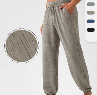 Men's Tapered Sports Pants Custom Manufacturing for Importers & Distributors: Quick-Dry Breathable Nylon Activewear for Fitness, Running, Wholesale & OEM/ODM.31340