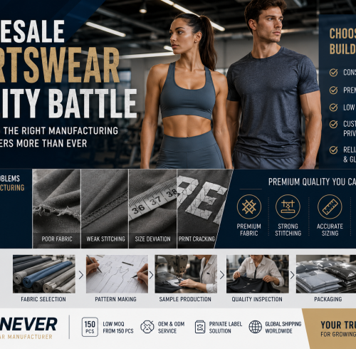 Wholesale Sportswear Quality Battle: How to Choose the Right OEM Sportswear Manufacturer, Private Label Activewear Manufacturer, and Custom Activewear Manufacturer in 2026