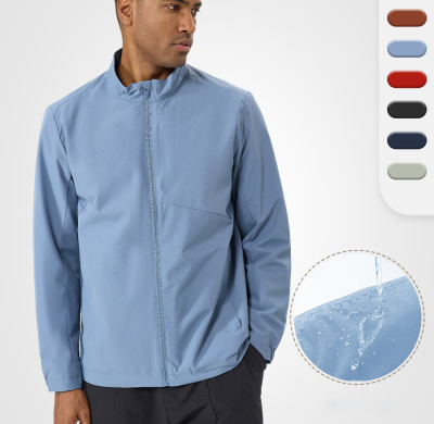 Unisex Windproof Waterproof Stand Collar Windbreaker Jacket | OEM ODM Supplier for Bulk Activewear Manufacturing, Private Label & Factory Direct Wholesale.D16004