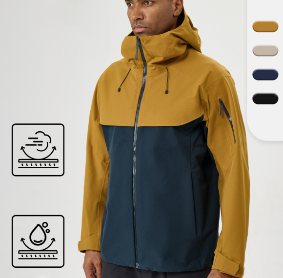 Hardshell Jackets OEM/ODM Custom Manufacturing Supplier for Breathable, Windproof, Stormproof Outdoor, Ski, Hiking Wear with Taped SeamsD16006