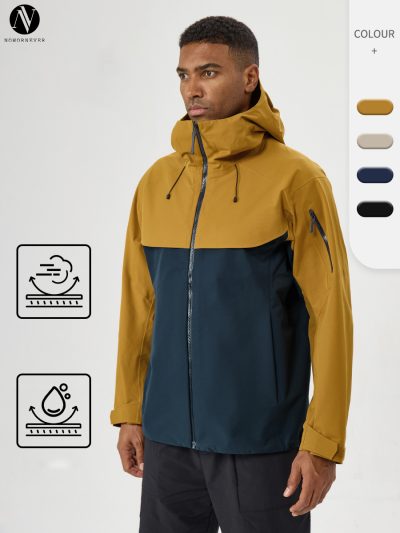 Hardshell Jackets OEM/ODM Custom Manufacturing Supplier for Breathable, Windproof, Stormproof Outdoor, Ski, Hiking Wear with Taped SeamsD16006