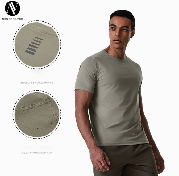 Men's Quick-Dry Training Fitness T-Shirt OEM/ODM Manufacturer - Breathable Sportswear Bulk Supply for Activewear Brands & WholesalersAL68195