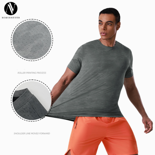 Custom Men's Moisture-Wicking Sports Tee Wholesaler & Contract Manufacturer | High-Elastic Short Sleeve Activewear for Brands & Retailers Global SourcingAL68197
