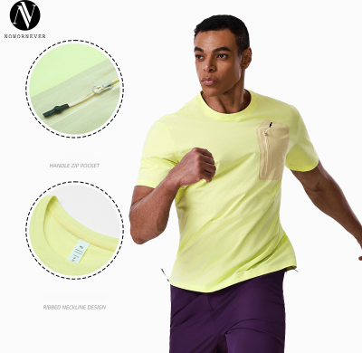Men's Outdoor Quick-Dry Anti-UV Short Sleeve T-Shirt OEM ODM Wholesale Supplier, Custom Performance Apparel Production for Bulk Orders.AL68193
