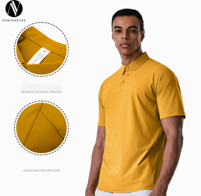 Men's Seamless Polo Shirt OEM ODM Wholesale Supplier | Quick-Dry Sun Protection Cooling Activewear Manufacturing for Brands & ImportersAL68177