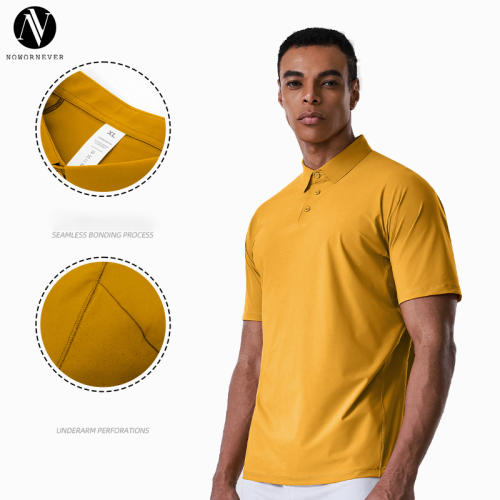 Men's Seamless Polo Shirt OEM ODM Wholesale Supplier | Quick-Dry Sun Protection Cooling Activewear Manufacturing for Brands & ImportersAL68177