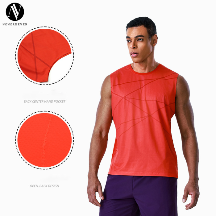 Sports Tank Top Manufacturer for OEM ODM Wholesale | Antibacterial Moisture-Wicking Quick-Dry Athletic Fitness Running Sleeveless Top SupplierAL68183
