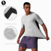Men's Compression Fitness T-Shirt OEM ODM Manufacturer | Breathable Elastic Short Sleeve Sportswear for Wholesale BrandsAL68199