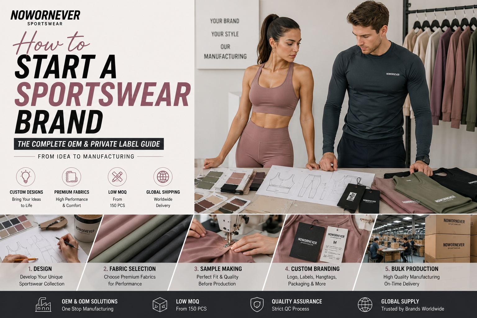 How to Start a Sportswear Brand: The Complete Sportswear Private Label Guide for Custom Sportswear Brands in 2026