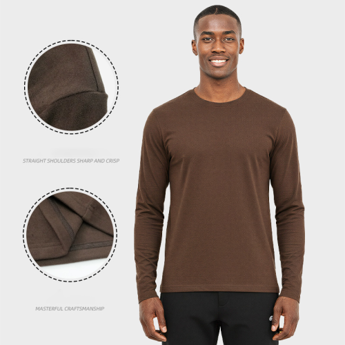 Dralon Thermal Men's Base Layer T-Shirt OEM/ODM Manufacturer | Half High Neck Fleece-Lined Long Sleeve Sports Top for Brands, Retailers & Agents.AL68174