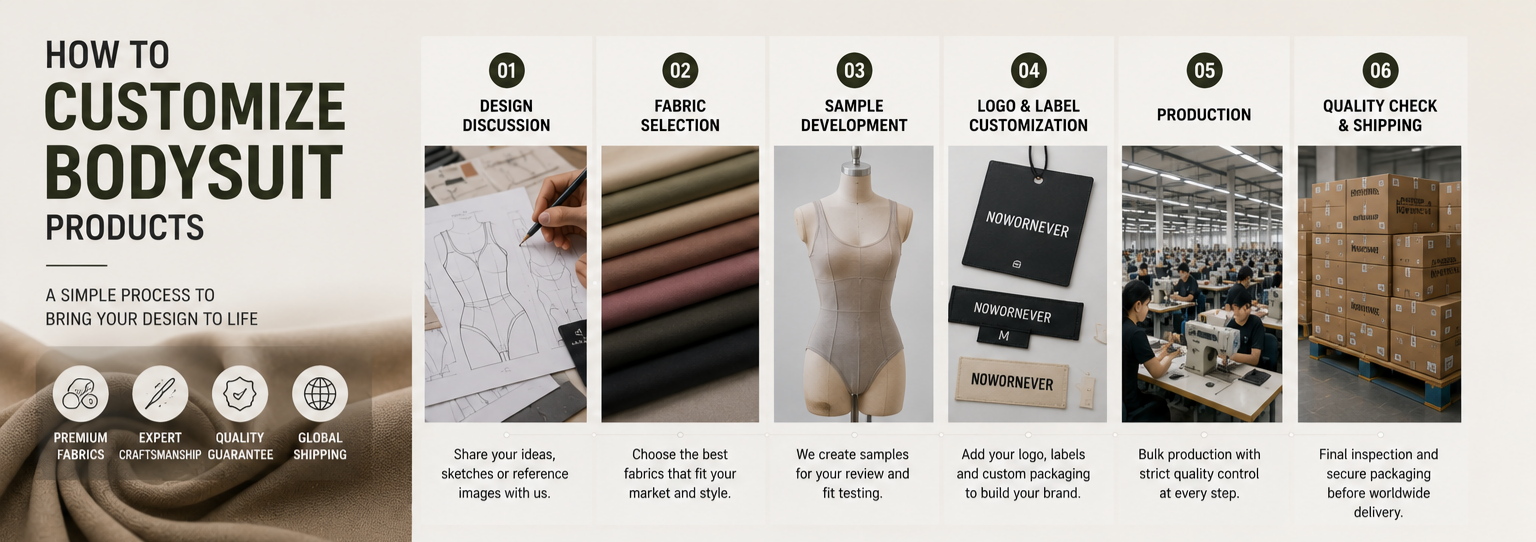 Where Can I Create Custom Bodysuits for Women Complete Guide to Customize Bodysuit Products and Find a Custom Women's Bodysuit Manufacturer