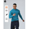 Half-Zip Fitness Running T-Shirt OEM ODM Manufacturer for Custom Long Sleeve Quick-Dry Breathable Sports Training Wear Wholesale Global Supply.AL68147