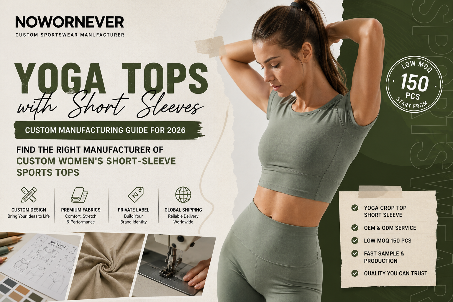 Yoga Tops with Short Sleeves: How to Choose a Manufacturer of Custom Women's Short-Sleeve Sports Tops in 2026