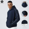Solid Color Combed Cotton Men's Hoodie Bulk Supply & OEM/ODM Manufacturing for Autumn Sweatshirts, Pure Cotton Custom Apparel Production for Brands.DH9886