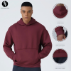 Heavyweight Pullover Hoodie OEM/ODM Manufacturer | Custom 400GSM Solid Color Streetwear Apparel Supplier for Wholesale Brands.DH9885