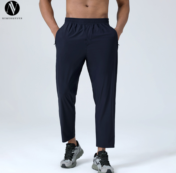 OEM ODM Custom Manufacturing Men's Fitness Pants Supplier: Asymmetric Design, Quick-Dry, Breathable for Outdoor, Gym & Running Activewear BrandsB115