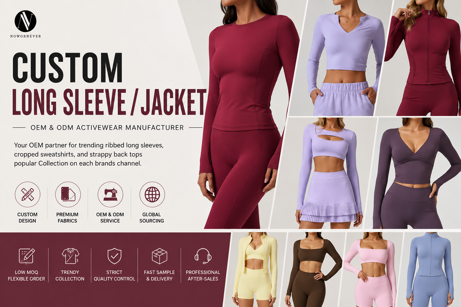 Custom Long Sleeve Shirts: How to Choose Reliable Long Sleeve Shirt Manufacturers for Custom Yoga Jacket Production