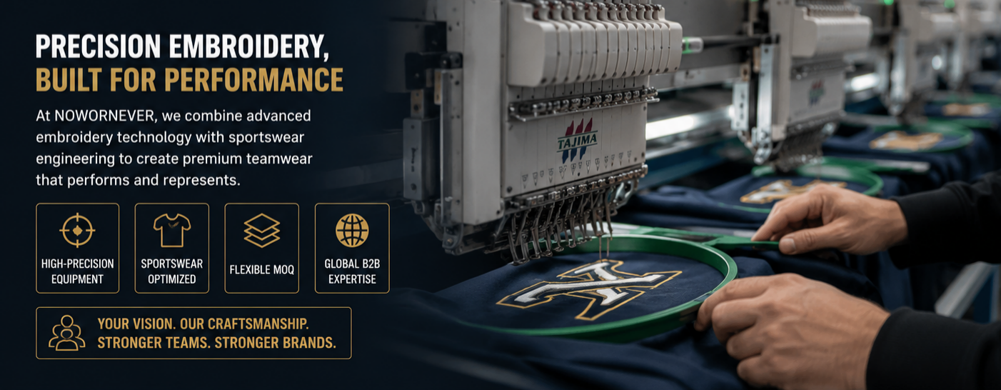 Custom Embroidered Sports Apparel Trends in 2026 Why Embroidered Logo Apparel Is Dominating Premium Teamwear