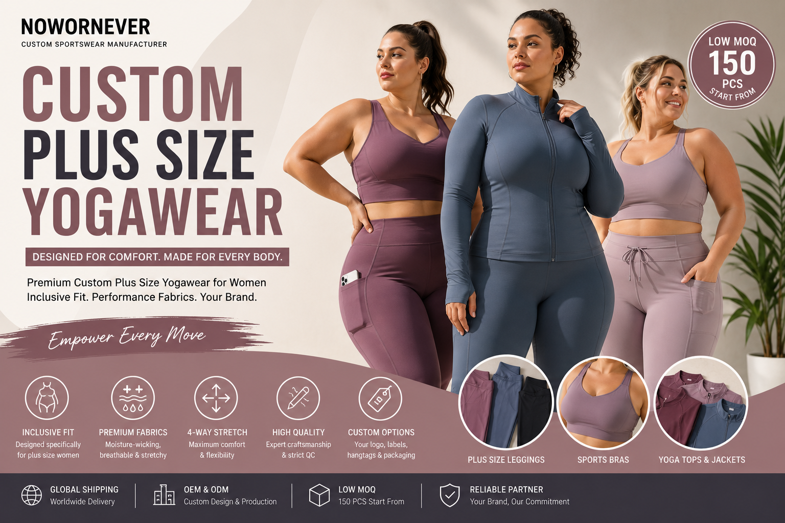 Custom Plus Size Yogawear Guide: How to Choose a Custom Plus Size Yoga Wear Manufacturer for Women