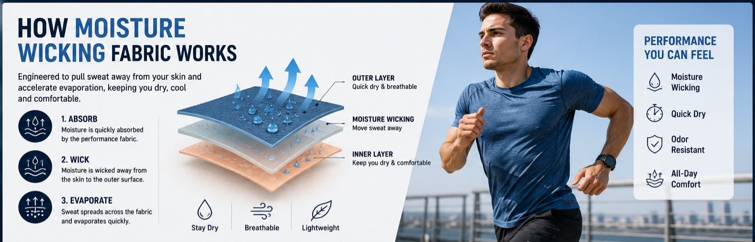 Moisture-Wicking Fabric Trends in 2026 How Moisture Wicking Fabric Is Transforming Athletic Fabric and Moisture Wick Clothing