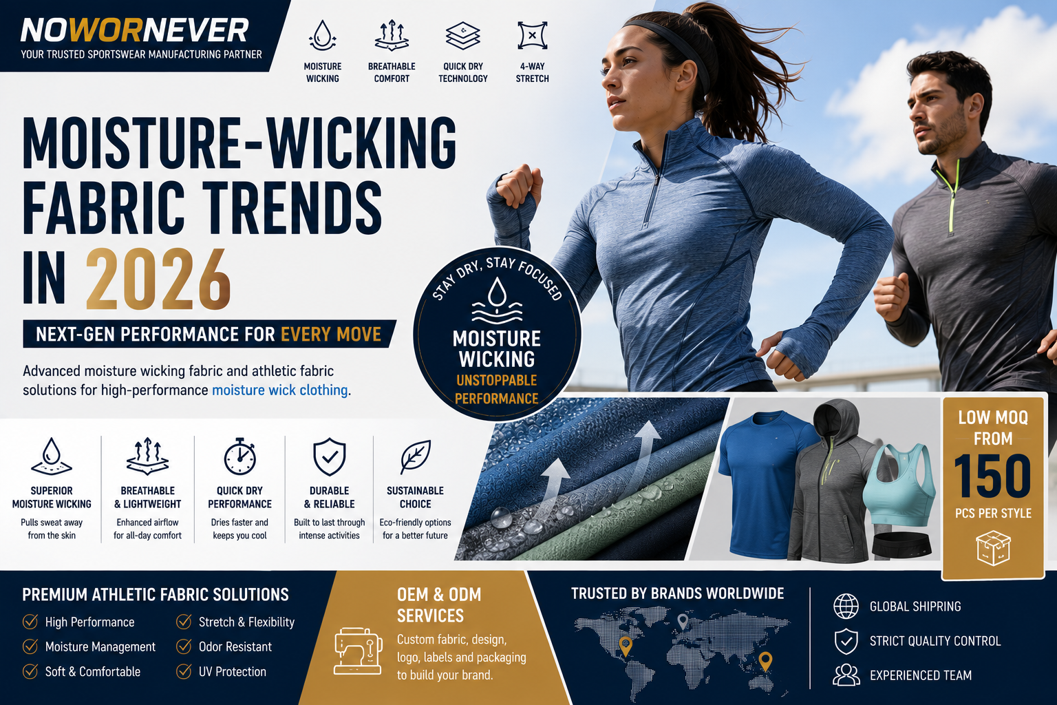 Moisture-Wicking Fabric Trends in 2026: How Moisture Wicking Fabric Is Transforming Athletic Fabric and Moisture Wick Clothing