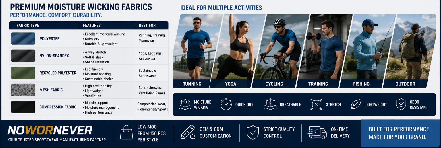 Moisture-Wicking Fabric Trends in 2026 How Moisture Wicking Fabric Is Transforming Athletic Fabric and Moisture Wick Clothing