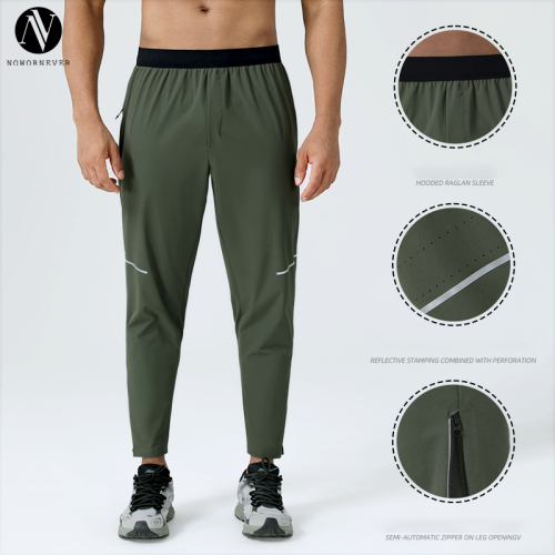 Men's Quick-Dry Running Training Pants OEM ODM Wholesale Manufacturer of Breathable Athletic Performance Wear for Brands & ImportersB107