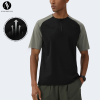 Unisex Quick-Dry Outdoor Sports T-Shirt OEM ODM Manufacturer, Sun Protection Half-Zip Color-Block Short Sleeve Slim Fit Activewear Bulk Supply.68121