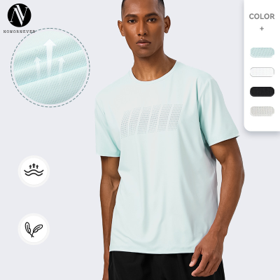 Men's Quick-Dry Outdoor Sports T-Shirt OEM ODM Wholesale Supplier - Round Neck Slim Fit Elastic Short Sleeve Lightweight Custom Manufacturing for Brands & DistributorsAL16887
