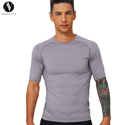 Men's Training Compression T-Shirt, OEM ODM Manufacturer of Quick-Dry Short Sleeve Sportswear for Fitness, Running, Cycling Brands & Wholesalers.AL16829