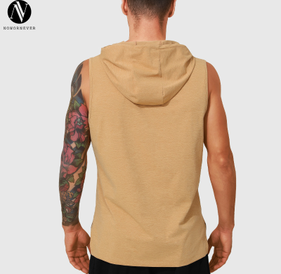 Men's Quick-Dry Hooded Sleeveless Tank Top Manufacturer for OEM ODM Wholesale Supply | Custom Fitness Running Activewear Apparel Production16833