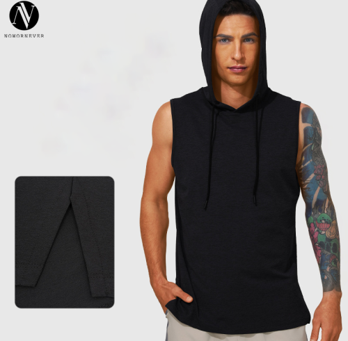 Men's Hooded Sports Tank Top OEM ODM Wholesale Supplier for Quick-Dry Breathable Lightweight Fitness Running Activewear Manufacturing and Global Distribution16833
