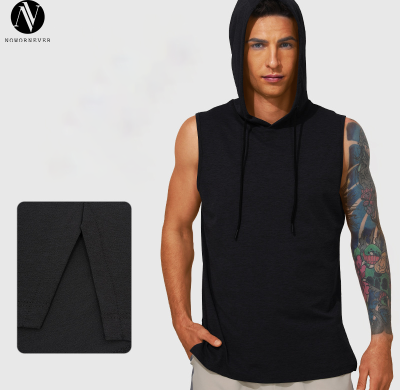 Men's Hooded Sports Tank Top OEM ODM Wholesale Supplier for Quick-Dry Breathable Lightweight Fitness Running Activewear Manufacturing and Global Distribution16833
