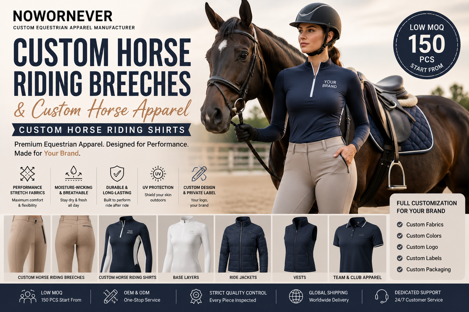 Custom Horse Riding Breeches & Custom Horse Apparel: The Complete Guide to Custom Horse Riding Shirts and Equestrian Clothing Manufacturing