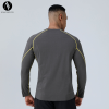Men's Outdoor Sports Quick-Dry Long Sleeve Top OEM ODM Wholesale Manufacturer for Running & Cycling Apparel, Sorona Breathable Fitness Jersey ProductionAL68137