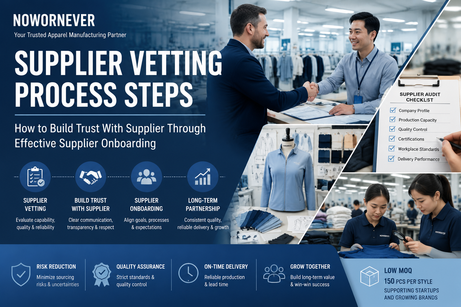 Supplier Vetting Process Steps: How to Build Trust With Supplier Through Effective Supplier Onboarding in Apparel Manufacturing
