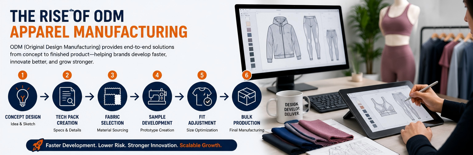 ODM Apparel Manufacturing Trends 2026 How Apparel ODM Manufacturer and Private Label Apparel Supplier Models Are Reshaping Apparel Product Development