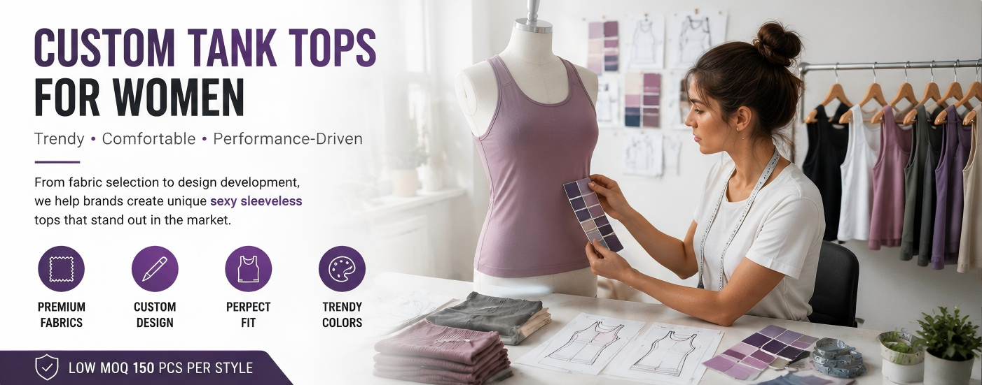 Custom Tank Tops for Women Guide Sexy Sleeveless Top Trends and Women’s Top Manufacturers Insights for Global Brands
