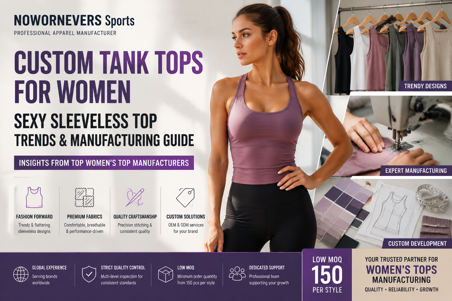 Custom Tank Tops for Women Guide: Sexy Sleeveless Top Trends and Women’s Top Manufacturers Insights for Global Brands