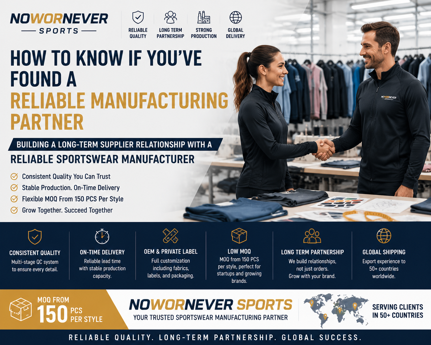 How to Know If You’ve Found a Reliable Manufacturing Partner: Building a Long-Term Supplier Relationship with a Reliable Sportswear Manufacturer