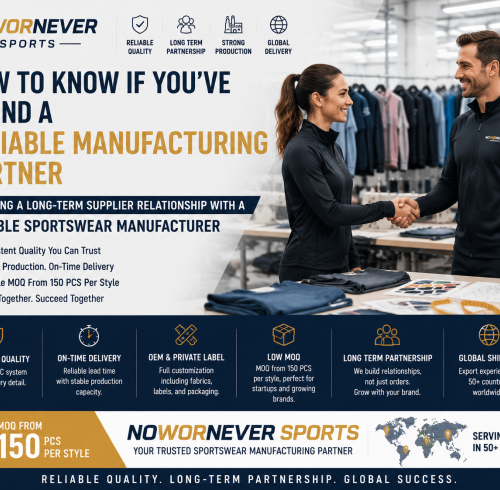 How to Know If You’ve Found a Reliable Manufacturing Partner: Building a Long-Term Supplier Relationship with a Reliable Sportswear Manufacturer