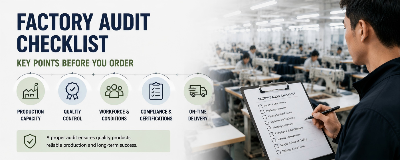 Factory Audit Checklist: How to Use a Garment Factory Audit and Clothing Manufacturer Checklist Before Ordering Sportswear