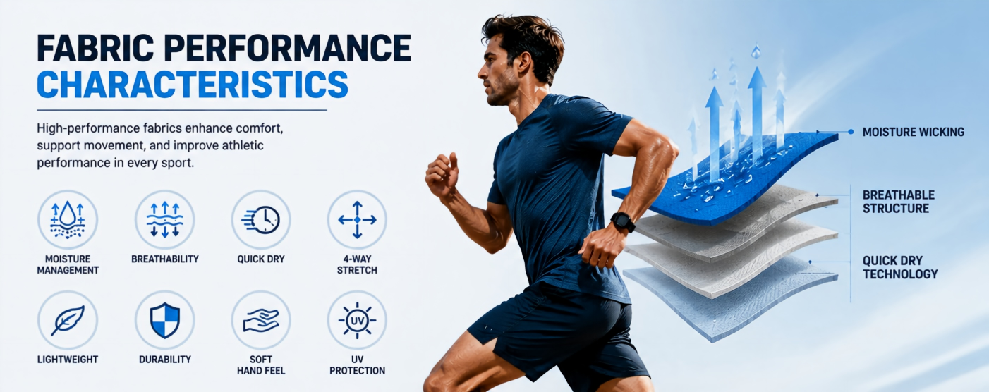 Choosing Fabric Based on Sport Type A Complete Fabric Selection Guide for Sportswear Brands