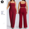 Plus Size Straight-Leg Yoga Set | OEM ODM Activewear Manufacturer & Wholesale Supplier for Women's High-Stretch, Quick-Dry Gym & Outdoor Fitness WearF244-245plus